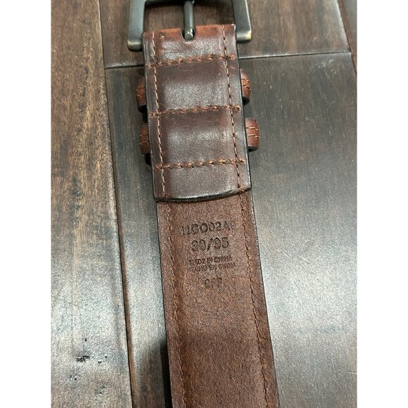Columbia Mens Genuine Leather Belt Size 38 Brown - Picture 5 of 7